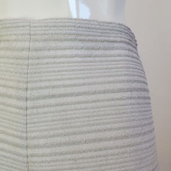 Vintage 60s Silver Gray Flared Trousers - Picture 5 of 8